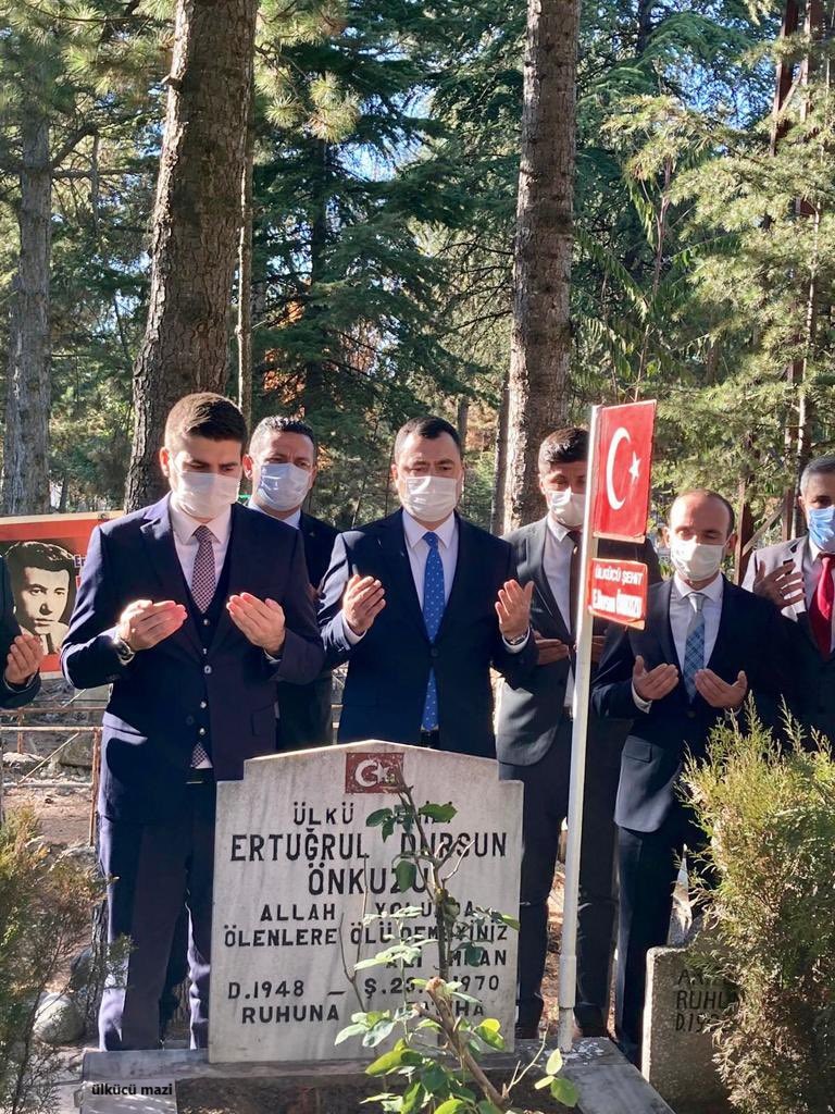 ÜLKÜCÜ ŞEHİT ERTUĞRUL DURSUN ÖNKUZU KABRİ BAŞINDA ANILDI