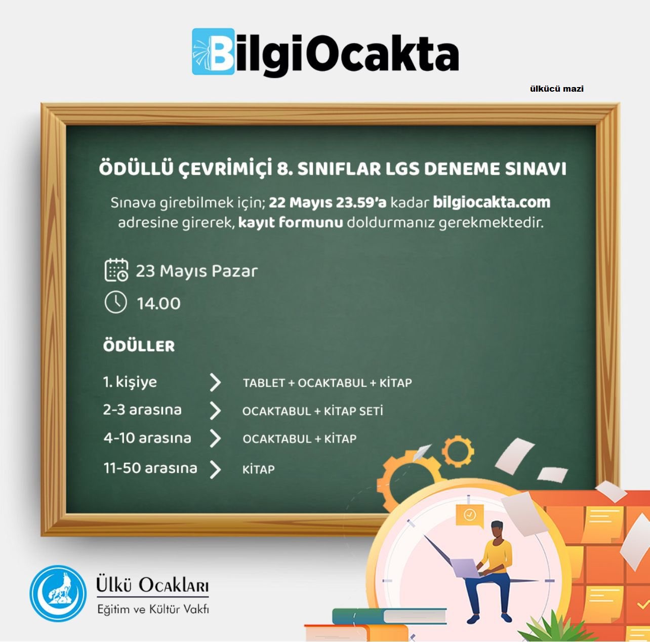 ÖDÜLLÜ ÇEVRİMİÇİ 8. SINIFLAR LGS DENEME SINAVI GERÇEKLEŞTİRİLDİ. 2021