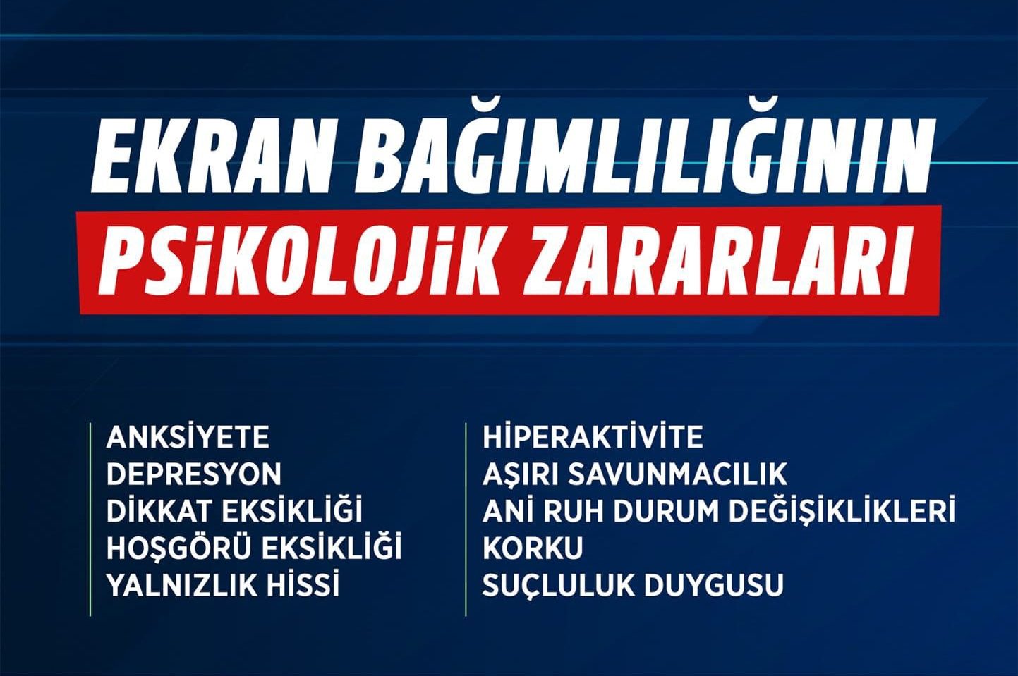 EKRAN BAĞIMLILIĞI İLE MÜCADELE PROJESİ