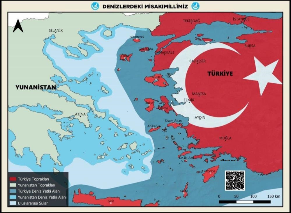 ÜLKÜ OCAKLARI “DENİZLERDEKİ MİSAKIMİLLÎMİZ” HARİTASINI YAYINLADI