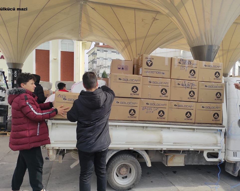 ÜLKÜ OCAKLARI ANKARA İL BAŞKANLIĞININ DEPREM BÖLGESİNE YARDIMLARI SÜRÜYOR. 2023