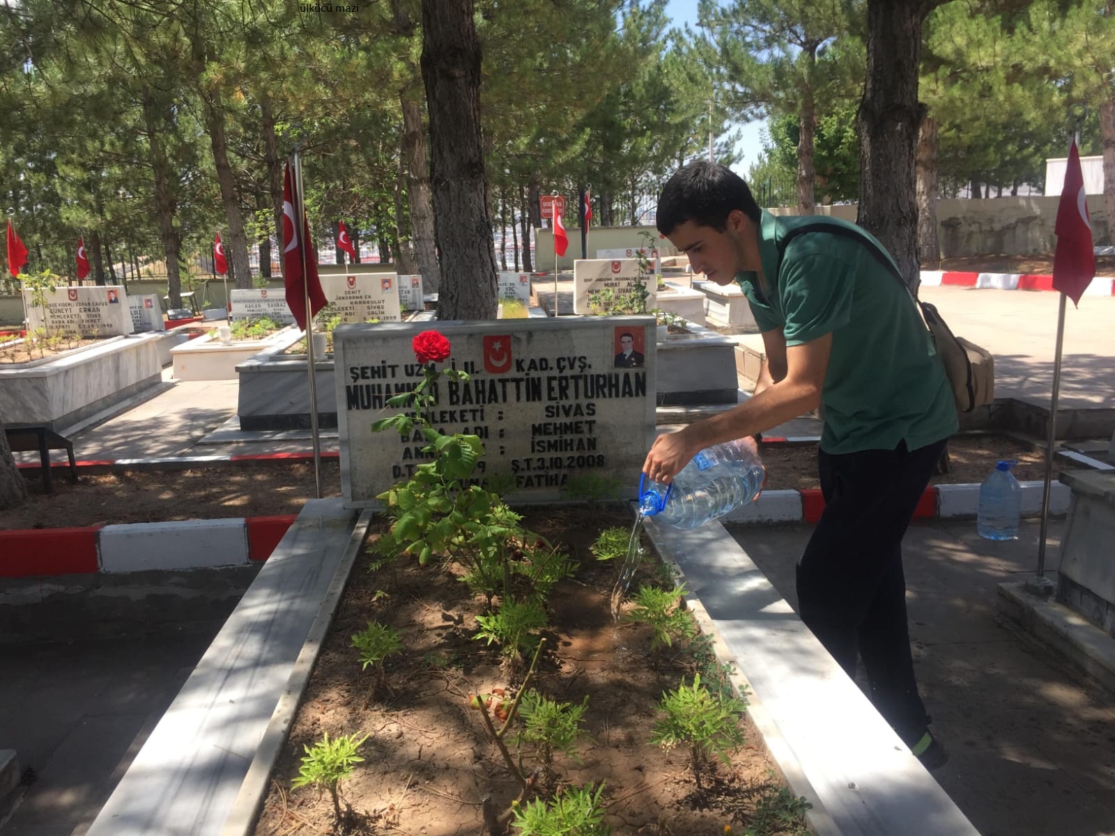 Ülkü Ocakları Sivas İl Başkanlığı Ortaöğretim Birimi Şehitlik Ziyareti