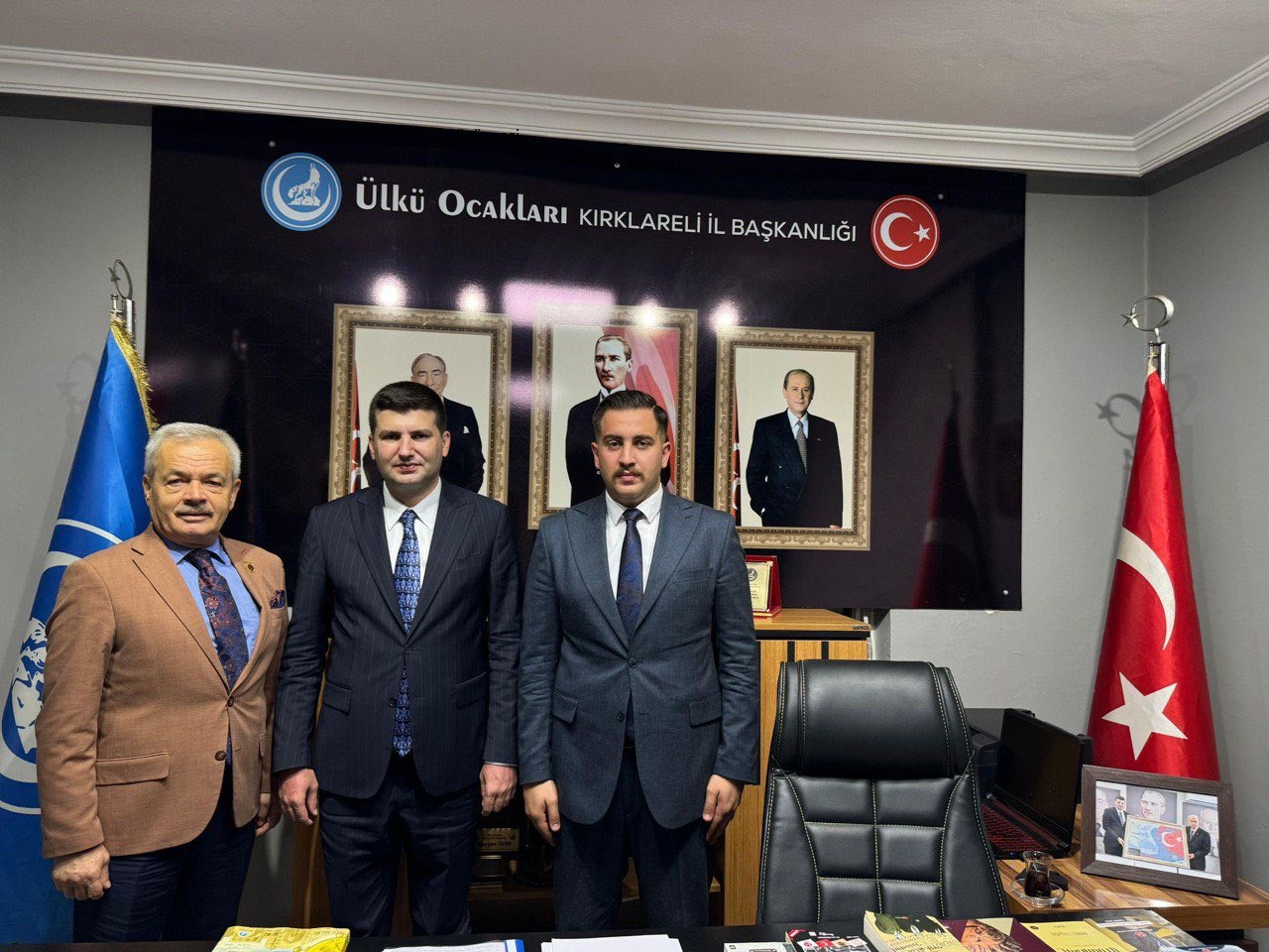 GENEL BAŞKANIMIZ AHMET YİĞİT YILDIRIM ÜLKÜ OCAKLARI KIRKLARELİ İL BAŞKANLIĞINI ZİYARET ETTİ.2024